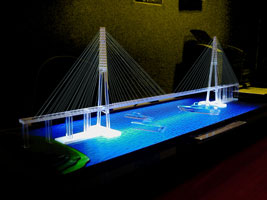 Макет моста с подсветкой
