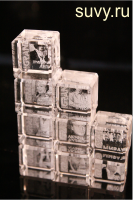 Сувениры и кубы из оптического стекла